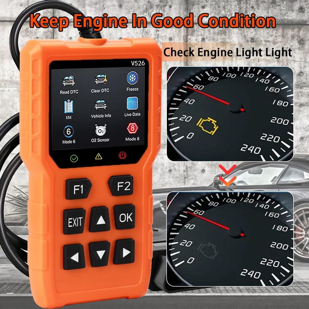 V526 OBD2 Scanner Diagnostic Tool Engine Light Fault Code Reader Since 1996