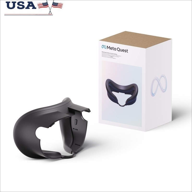 Silicone Facial Interface Quest 3 Headset Comfortable Light Blocker Sweatproof
