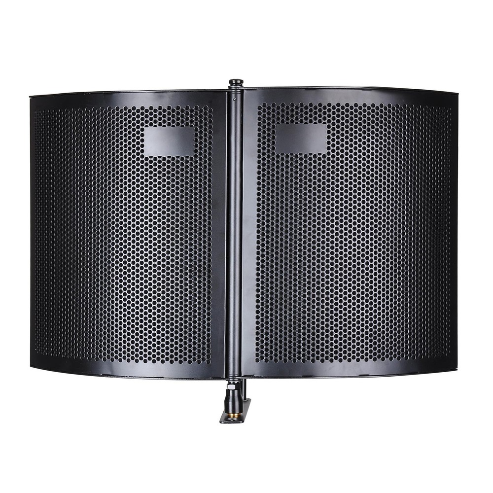 2 Fold Microphone Isolation Shield Video Studio Recording Absorber Foam Panel