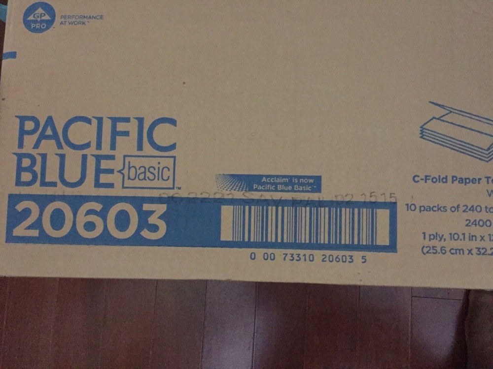 Pacific Blue Basic C-Fold Paper Towel 20603 10 Pack(s) 240 Towels/ Pack
