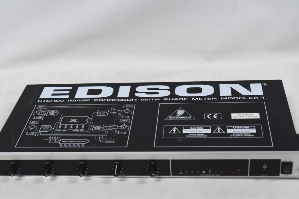 Behringer Edison EX-1 Stereo Image Processor Phase Meter Rack Mount Unit
