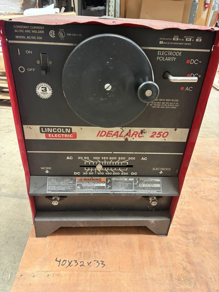 Lincoln IdealArc 250 Arc Welder Single Phase