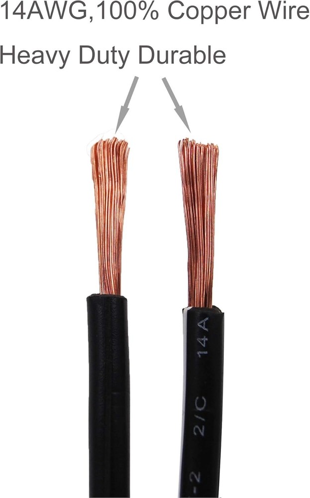 12V Cigarette Lighter Extension Cord Cable 6FT Heavy Duty DC Power Socket Plug