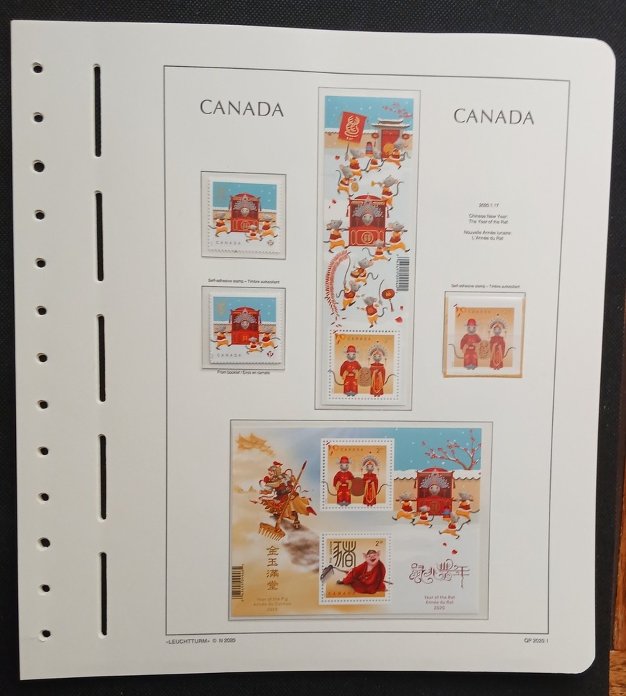 2020 Canada Year Set On Lighthouse/Leuchtturm Hingless Pages