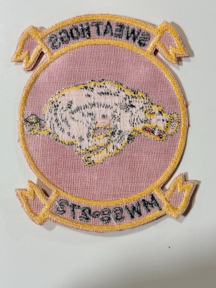 Original VTG USMC Marine Wing Support Squadron 273 (MWSS-273) "Sweathogs" Patch