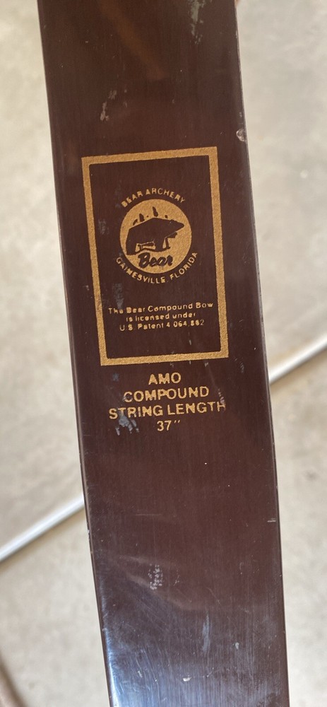 Vintage Brown Bear Archery AMO Compound 37” Bow RightHanded
