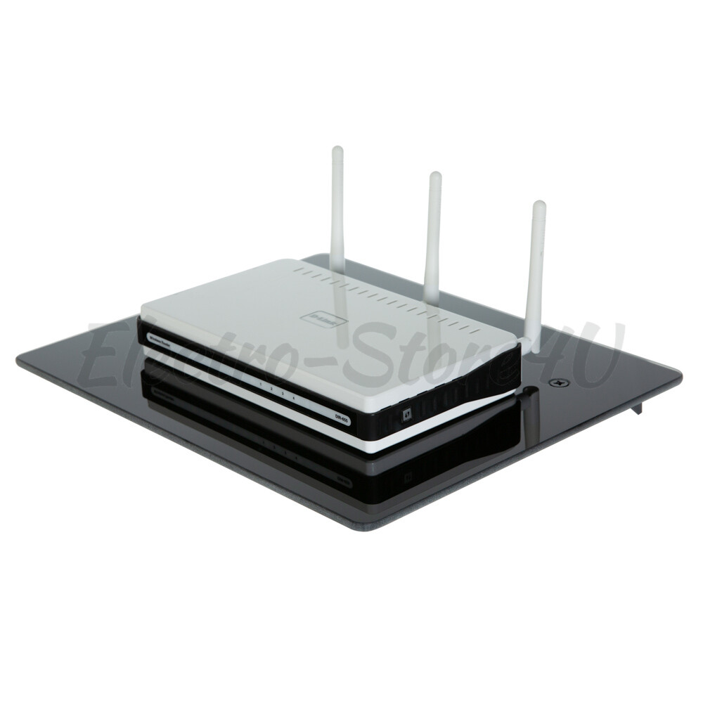 Wall Mount Shelf for TV Cable Box Tier Component Console AV DVR DVD Bracket