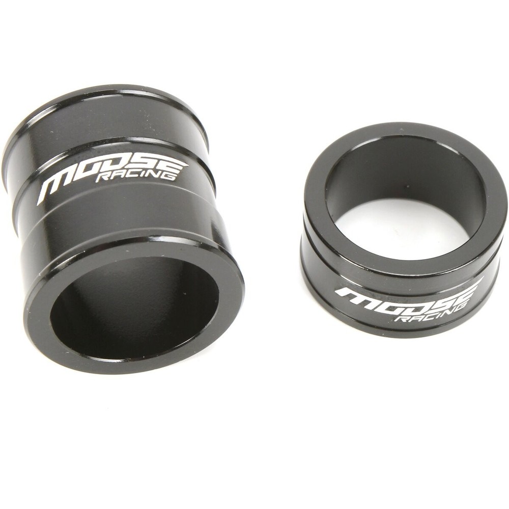 Moose Gloss Black Fast Front Wheel Spacers - 0222-0564