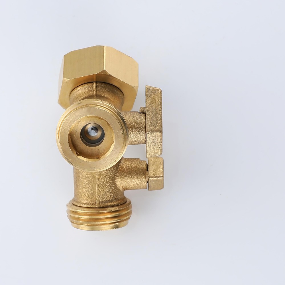 Hose Splitter 2 Way Heavy Duty with Thickened and optimized Brass Hose Splitt...