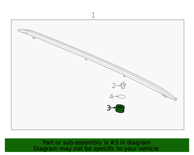 Genuine GM Side Rail Protector 84672504