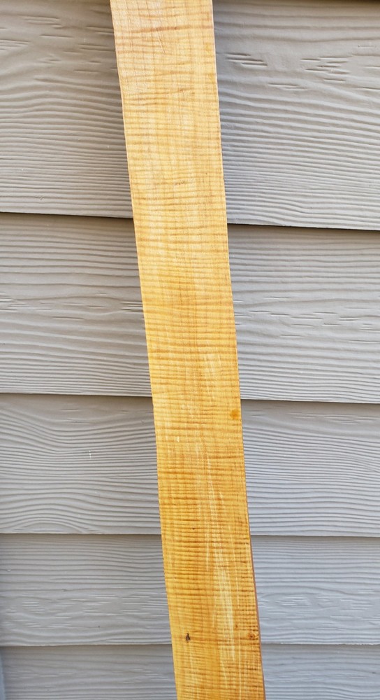 🔥 70.25" CURLY FIDDLEBACK TIGER MAPLE MUZZLELOADER RIFLE LONGRIFLE Blank Slab