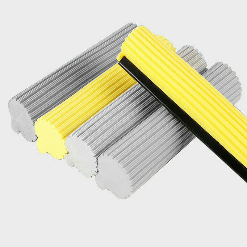 2X Sponge Foam Rubber Mop Head Refill Replacement Home Floor Clean Wash Rollers