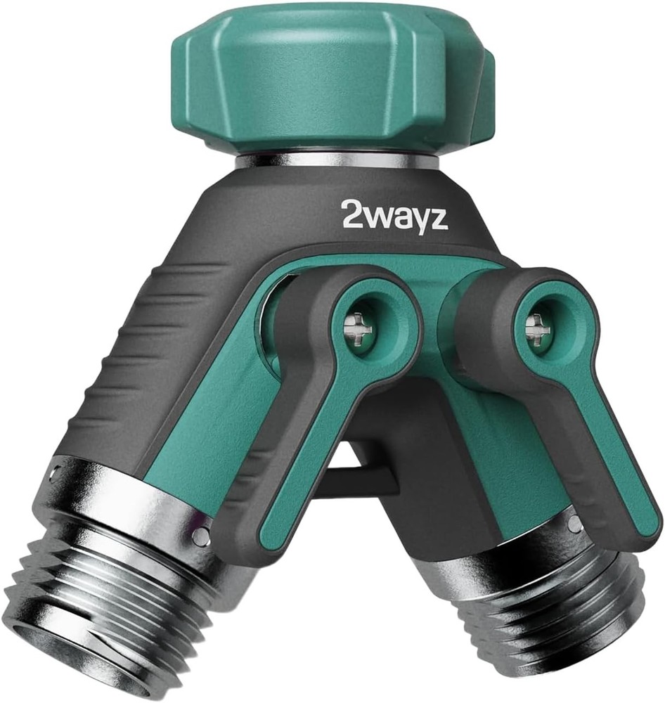 Effortless Water Direction with 360° Brass Hose Splitter & Extender