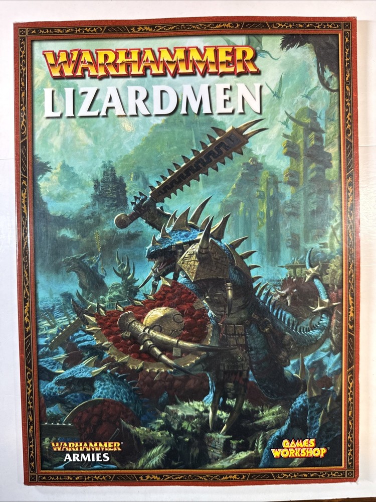 Warhammer Softcover Classic Lizardmen Army Book Codex 2008, See Pics