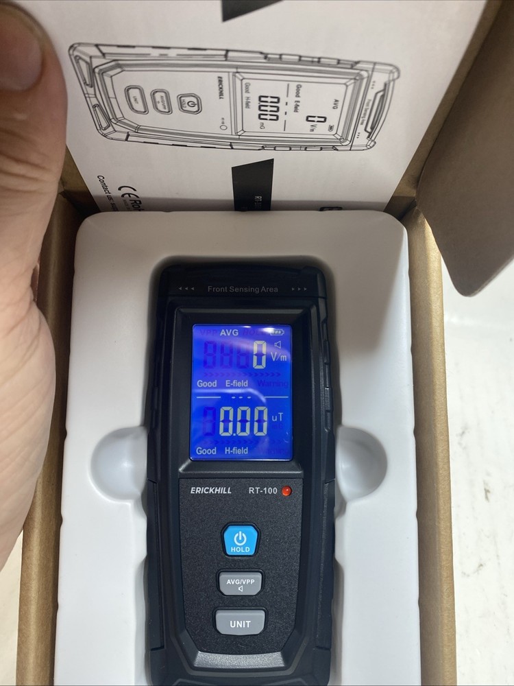 ERICKHILL RT-100 EMF Tester - Professional Electromagnetic Field Meter