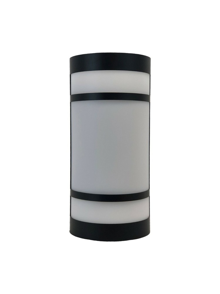 Black And Frosted Acrylic Exterior Wall Light