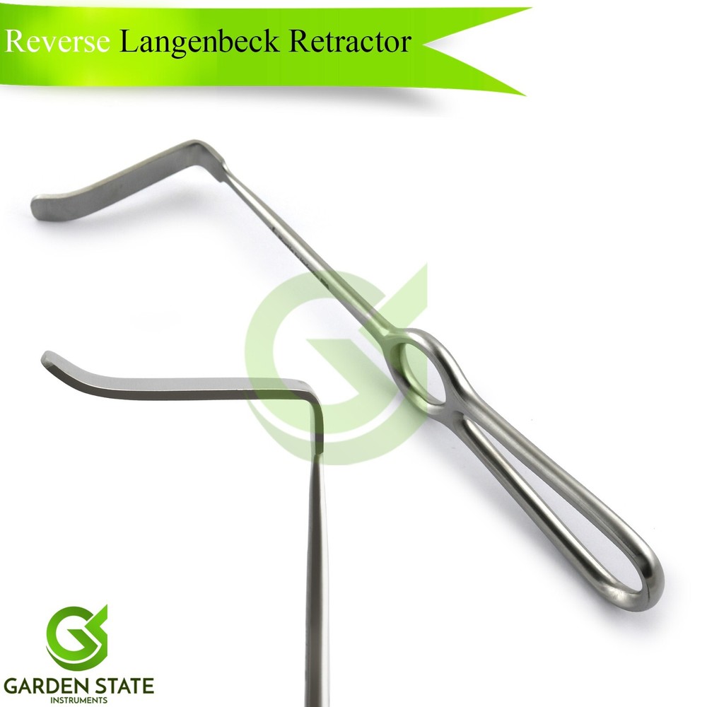 Surgical Reverse  Langenbeck Retractor 21cm Deep Soft Tissue Retracting