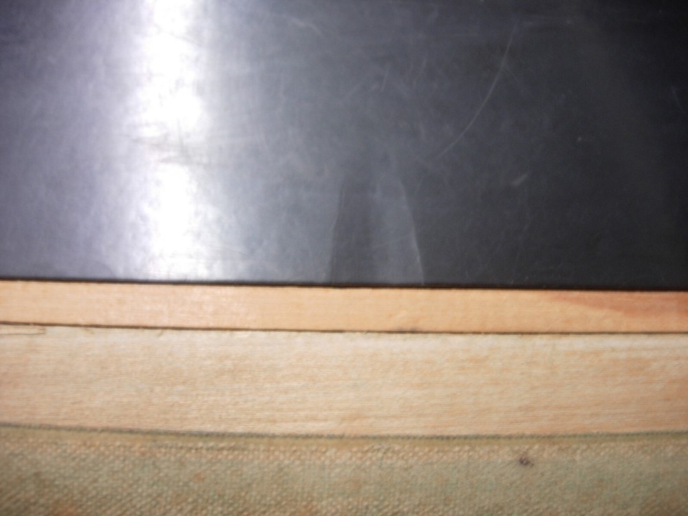 1 ea LEFT HAND BLACK LAMINATE RAIL for 1980's Gandy Big G Pool Table - USED