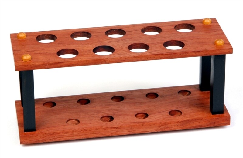 Lanier Pens - Bubinga and Ebony Upright Stand - 9 Pen