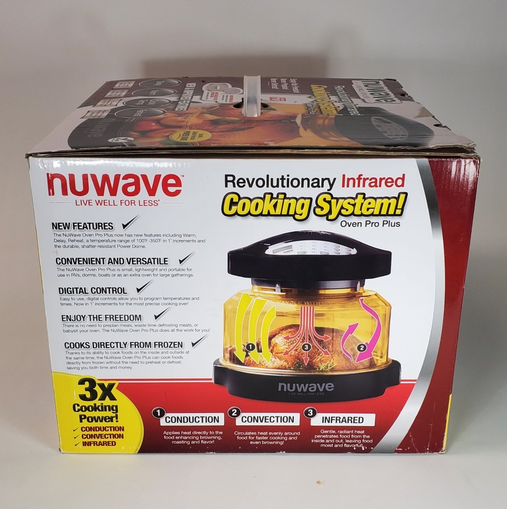 NIB Nuwave Infrared Oven Pro Plus Cooking System Convection Programmable