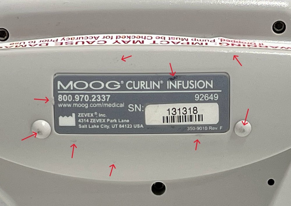Curlin Medical 4000 CMS Ambulatory Infusion System Power Tested 303 Error Code