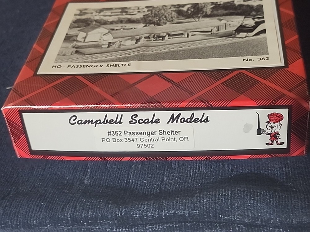 Campbell Scale Models 362, Passenger Shelter, New, Ho Scale