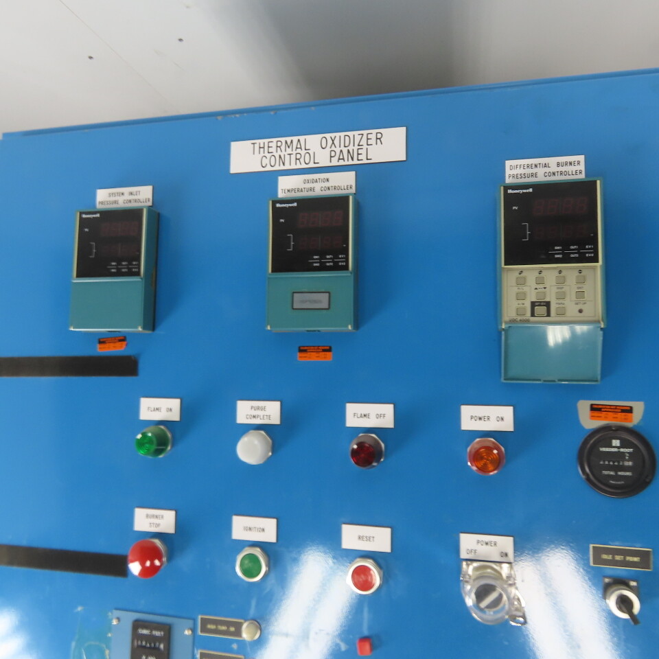 Combustion Engineering Thermal Oxidizer Control Unit 7524 ACFM Flow Rate