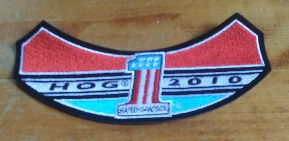 Harley Davidson 2010 HOG #1 Embroidered Motorcycle Vest Jacket BIKER PATCH