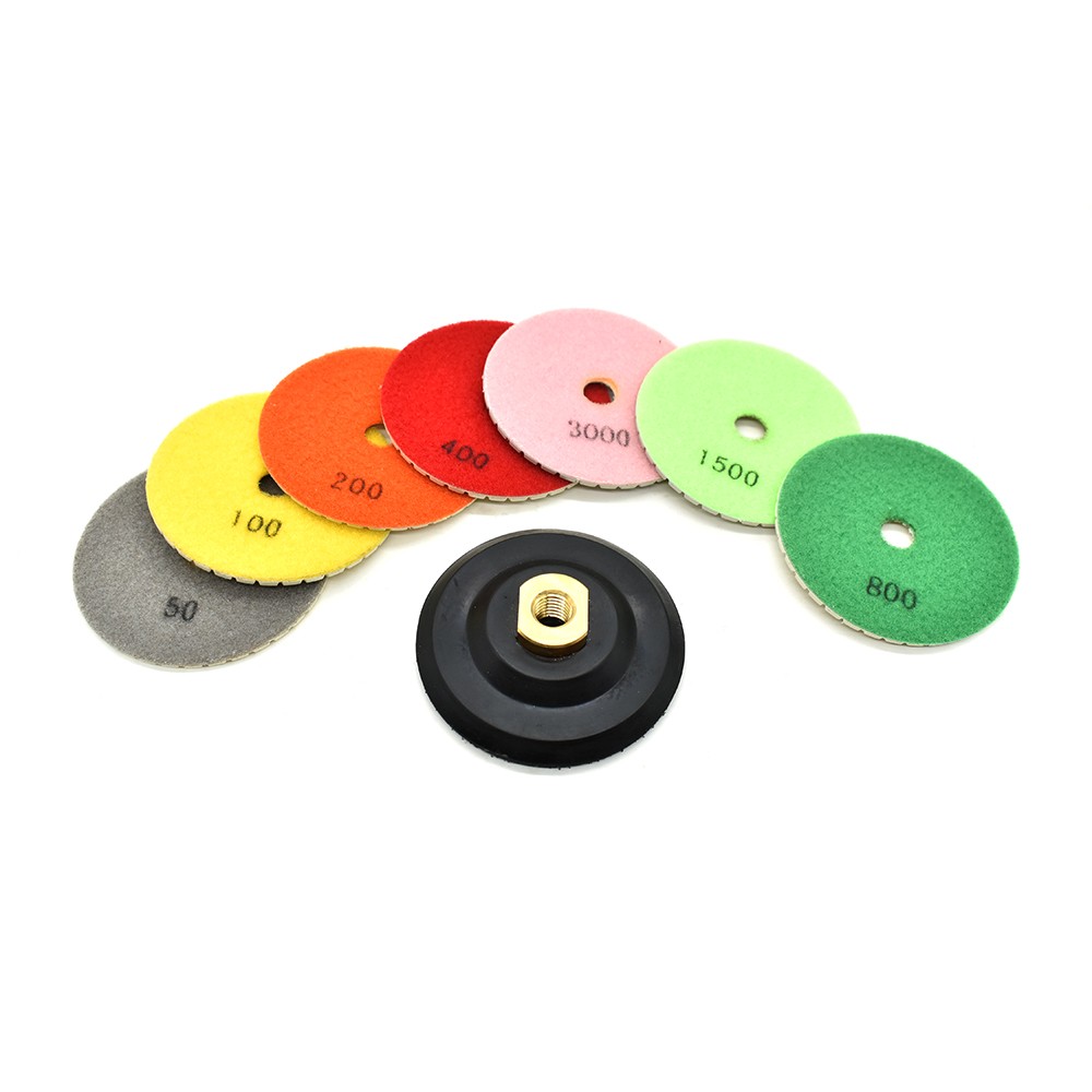 Specialty Diamond E4SET 4 Inch Diamond Polishing Pad Set (E4PADSET)