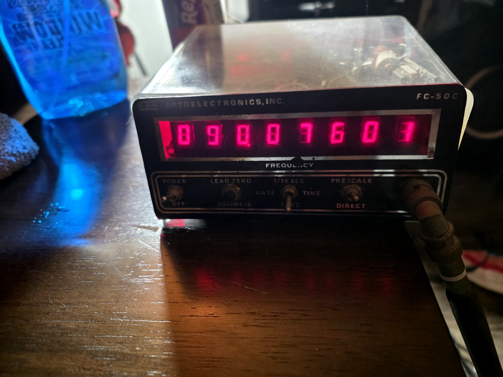 OptoElectronics Model: FC-50C Frequency Counter Used Working