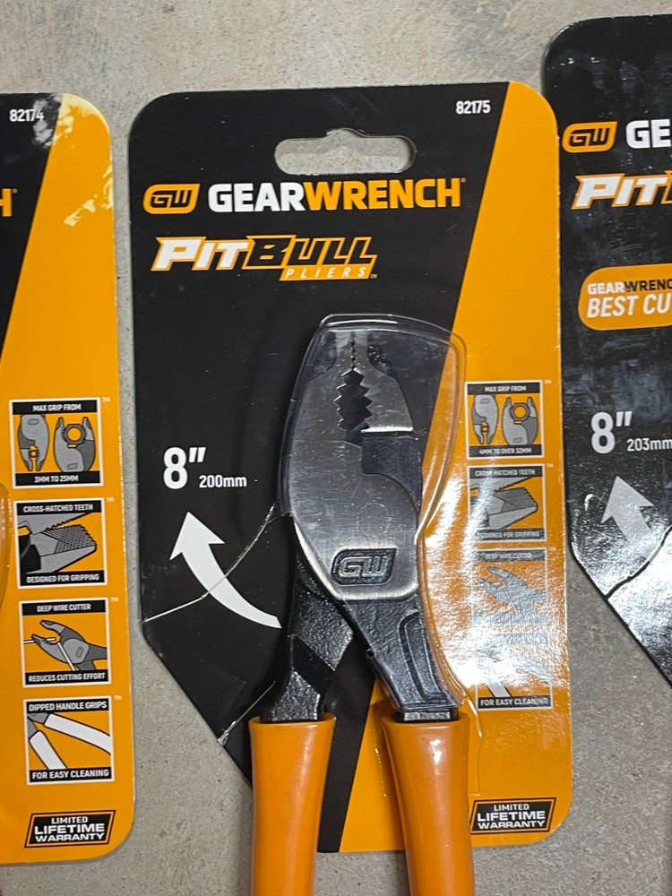 Gearwrench Pitbull 8 Piece Plier Set