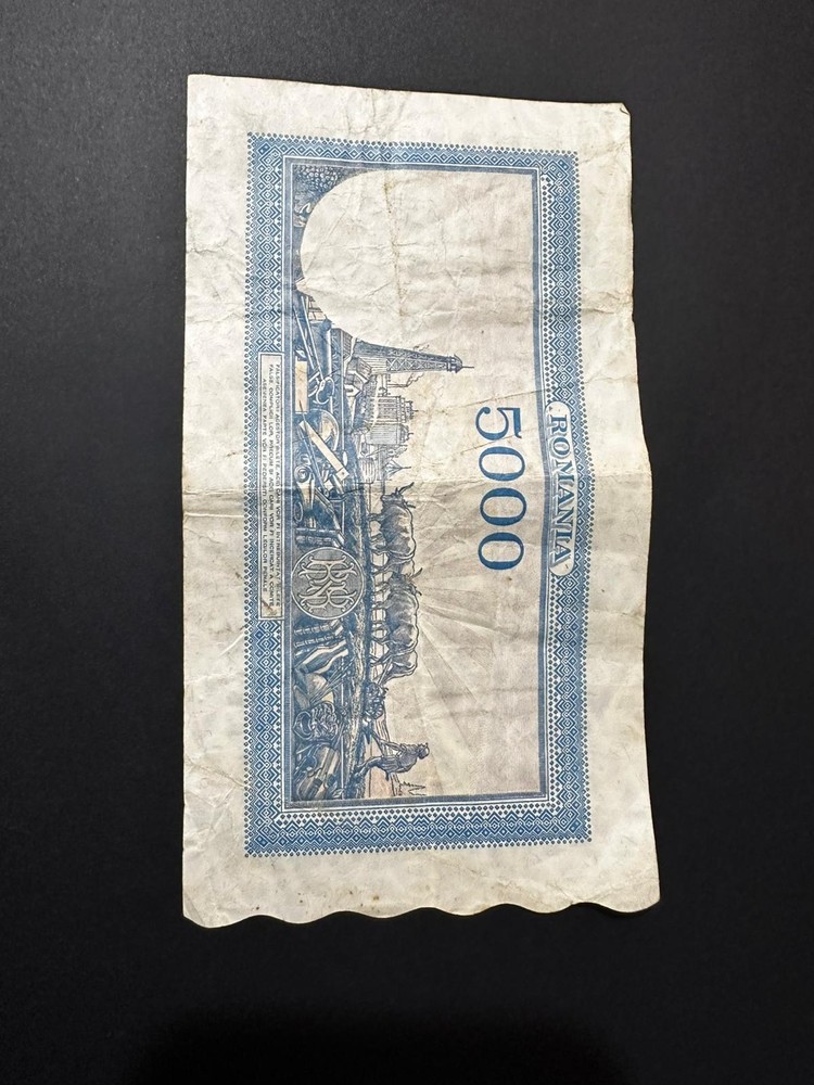 Romanian 5000 Lei year 1945