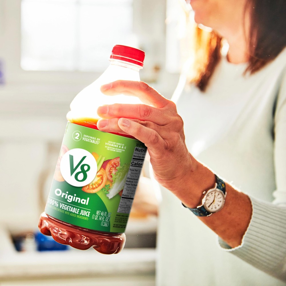 Original 100% Vegetable Juice, 46 fl oz Bottle (6 Pack)