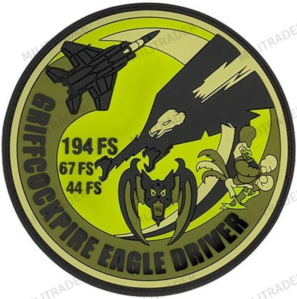USAF 194th Fighter Squadron Self-adhesive Vinyl Decal (Eagle Driver)