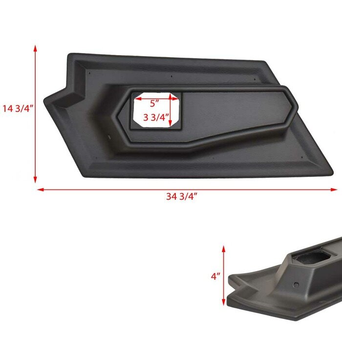 MASTERCRAFT 2018 NXT BLACK 240-01923-A BLANK ARMREST SIDE PANEL MARINE BOAT