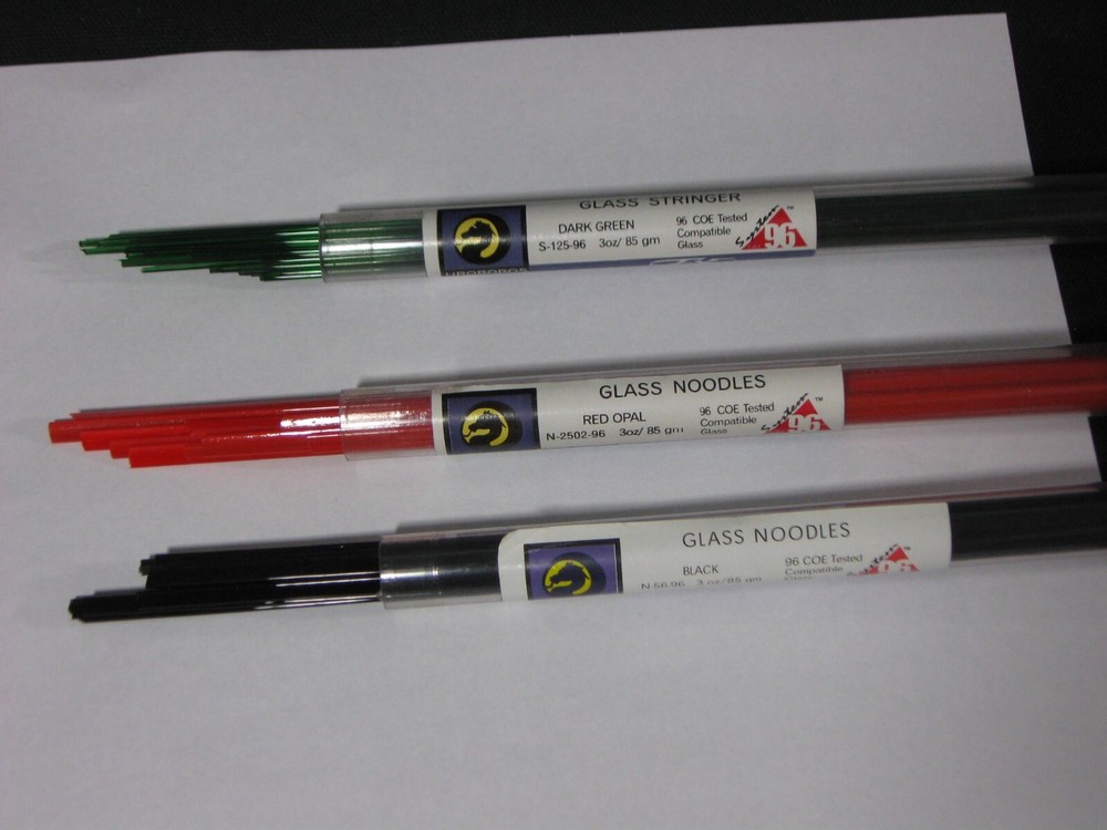 96 COE STRINGER/NOODLE PACK: UROBOROS BLACK, GREEN, + RED - PK 4