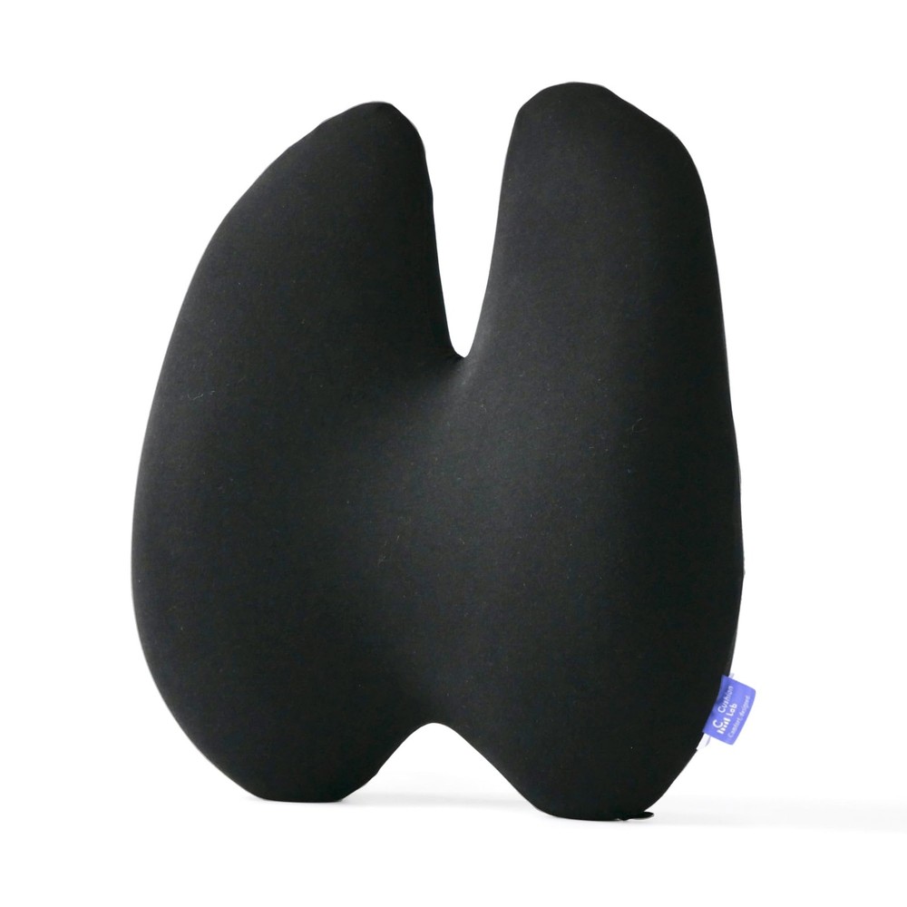 C CUSHION LAB Extra Dense Lumbar Pillow - Patented Ergonomic Black