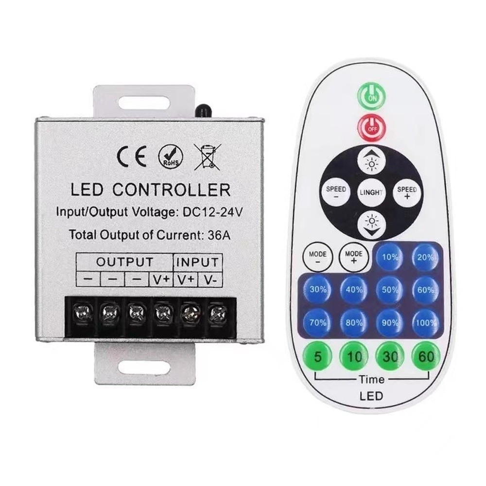 23 Button LED Controller Aluminum Enclosure DC12 to 24V 36A Load Support