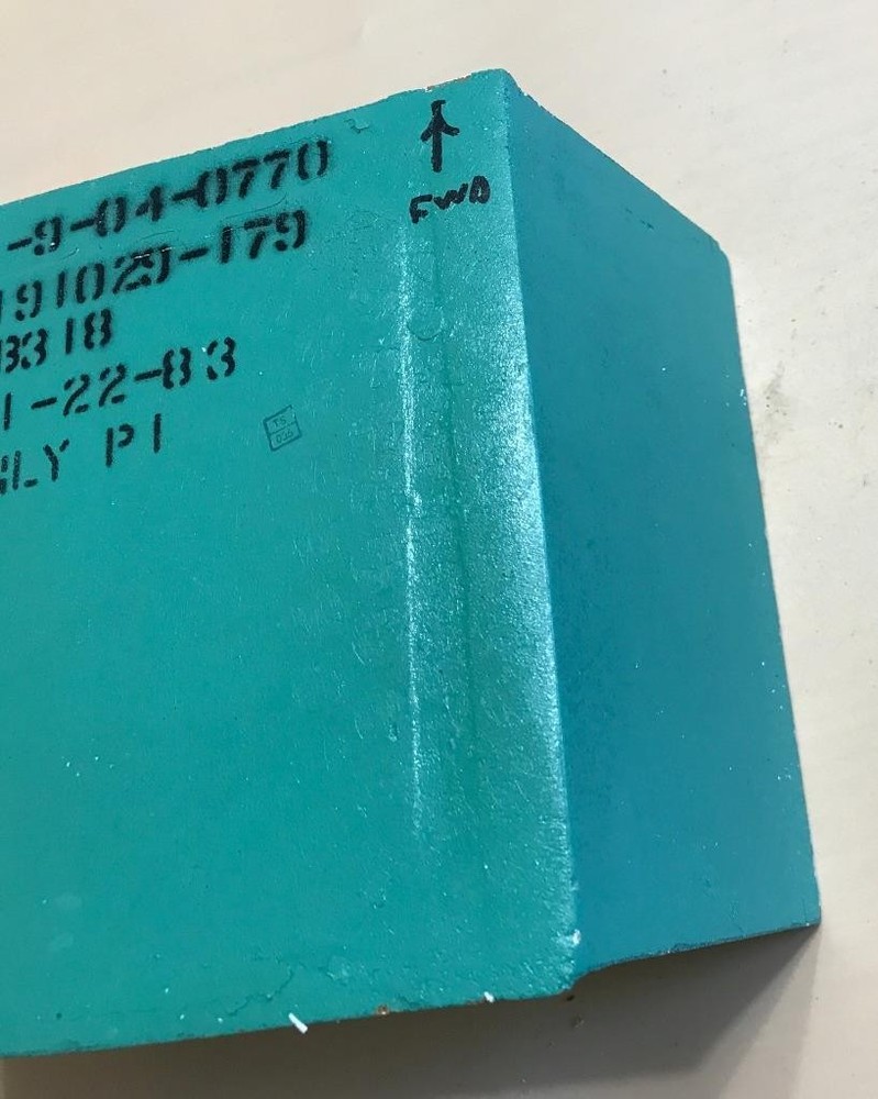 NASA Space Shuttle Fit Check Tile,Challenger 099, RT Wing Lower, W/Location