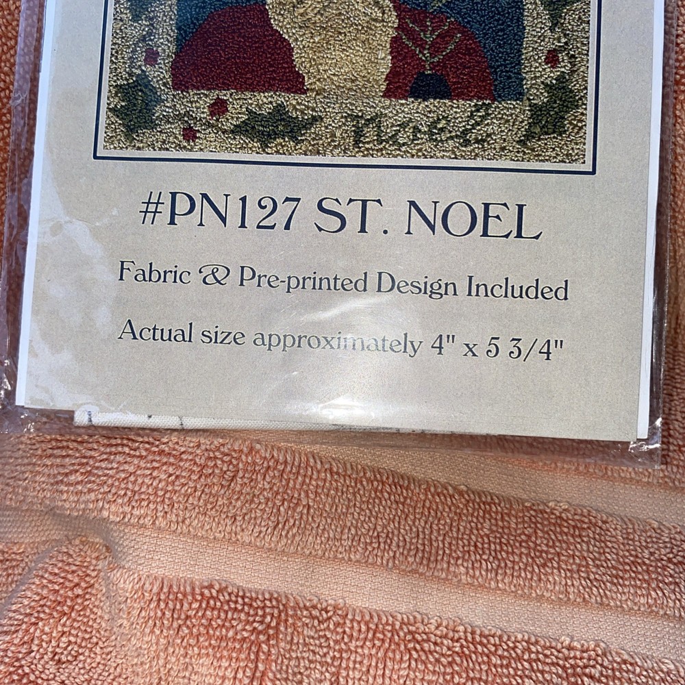 With Thy Needle & Thread Punchneedle “St Noel” Size 4x 5 3/4” Red NIP