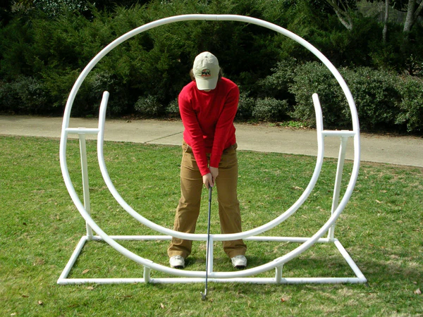 Full Circle PVC Golf Swing Trainer - Swing Plane Trainer - Golf Training Aid