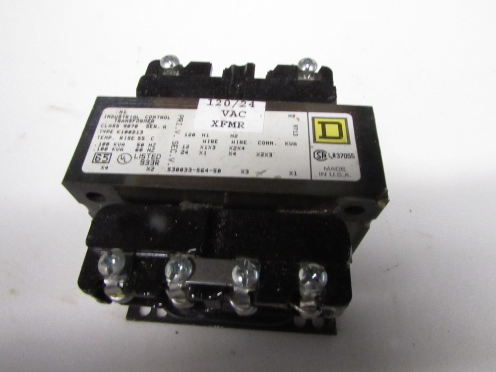 SQUARE D TRANSFORMER 9070 Ser. A  K100D13 (GG5)