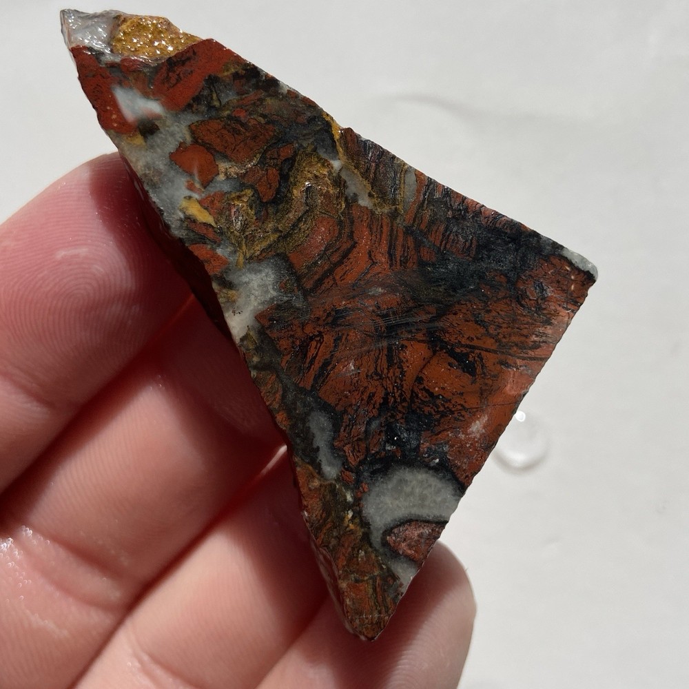 Vibrant Tabu Tabu Jasper Rough Lapidary Slab