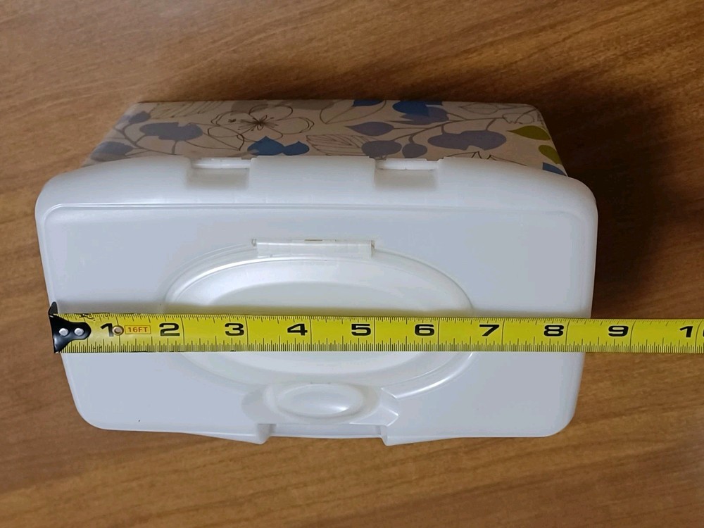 Huggies Wipes Container EMPTY Leaves Refillable Dispenser Pop Flip Lid