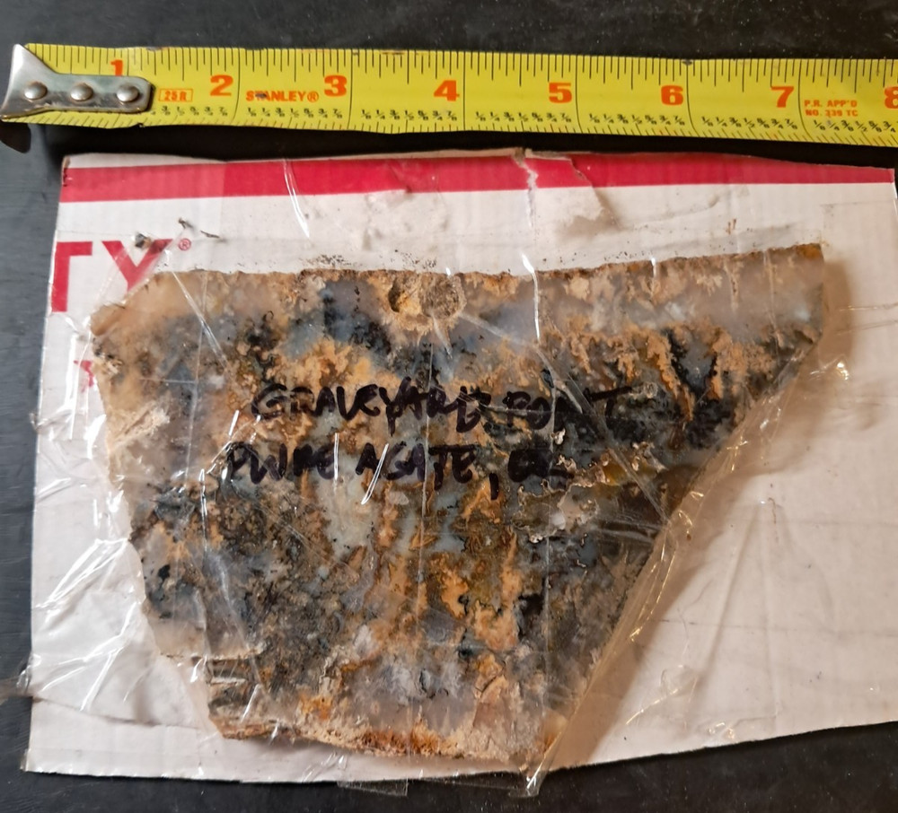 Graveyard Point Plume Agate Slab Oregon