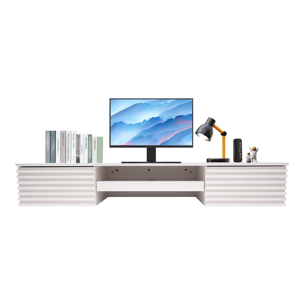 Wall Mounted Desk Wall Organizer Rectangular Table w/ Pull Out Drawer 54.43kg