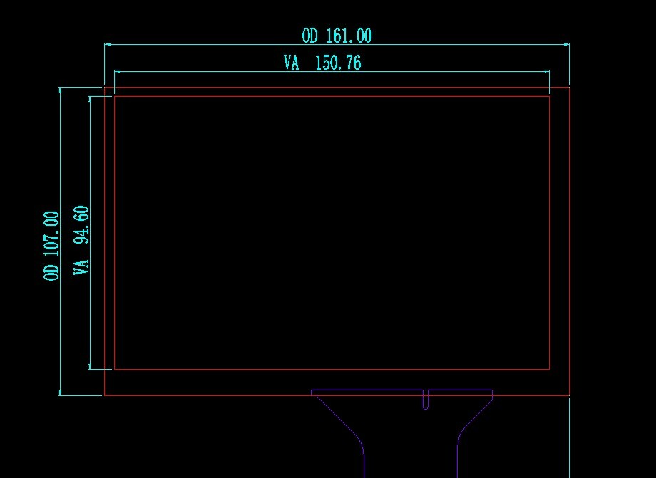 7" Capacitive Touch Screen USB Controller for 1280x800 B070EW01 HSD070PWF3 LCD
