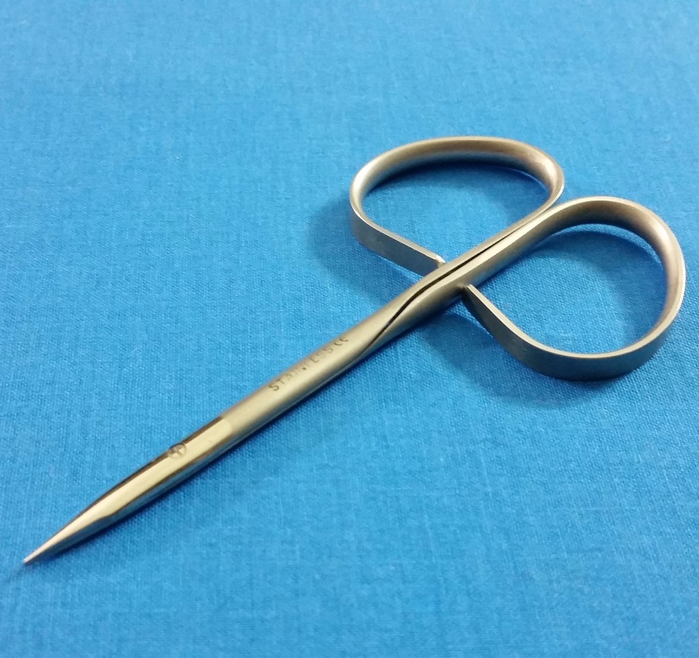 O.R GRADE RIBBON TYPE HANDLE STEVENS TENOTOMY MICRO SURGERY SCISSORS 4" STRAIGHT