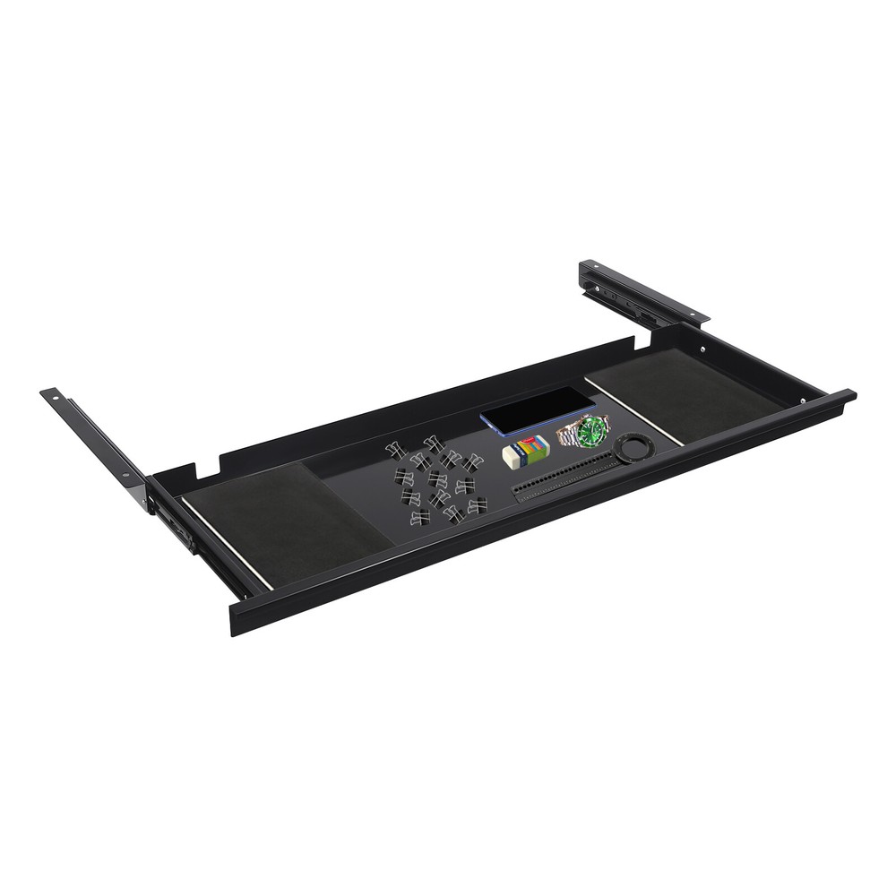 Sliding Pull-Out Drawer Under Desk Organizer for Space Saving Solutions