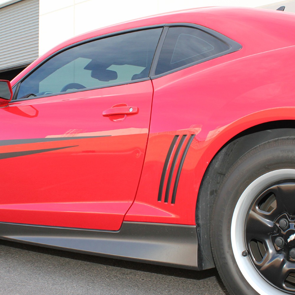 For Chevy Camaro 2010-2015 6pc Side Vent Stripe Panel Insert Stickers Decals
